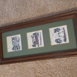 MB Frey Framed Rustic Farmhouse Art